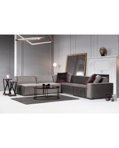ATELIER DEL SOFA Modularna ugaona garnitura Lego 5 O1-O1-C-O1-1R, siva