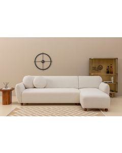 ATELIER DEL SOFA Ugaona garnitura Eddy, desna, bela