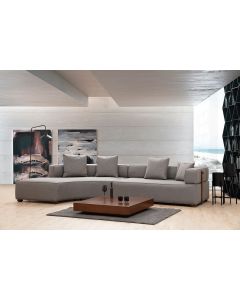 ATELIER DEL SOFA Ugaona garnitura Gondol 1 CHL-3R, siva