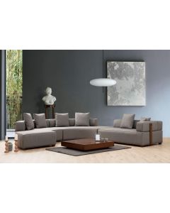 ATELIER DEL SOFA Modularna ugaona garnitura Gondol 4 CHL SOL-CHLSAĞ-3R, siva