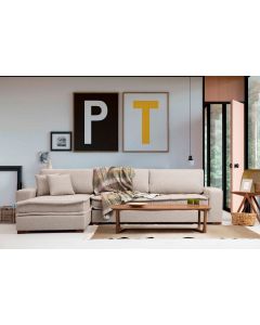 ATELIER DEL SOFA Ugaona garnitura Lena, leva, bež