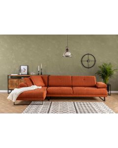 ATELIER DEL SOFA Ugaona garnitura Mustang Large, leva, narandžasta