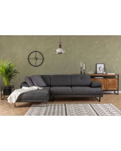ATELIER DEL SOFA Ugaona garnitura Mustang Small, leva, antracit