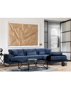 ATELIER DEL SOFA Ugaona garnitura Frido, desna, plava