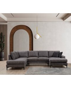 ATELIER DEL SOFA Modularna ugaona garnitura Porto EOT-C-02-CHL, antracit