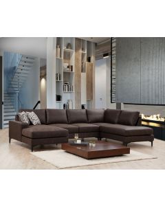 ATELIER DEL SOFA Modularna ugaona garnitura Porto CHL-02-C-EOT, tamnobraon