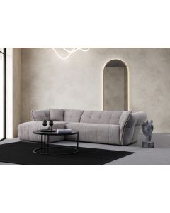 ATELIER DEL SOFA Ugaona garnitura Boxer, leva, svetlosiva