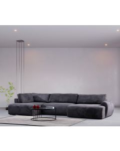 ATELIER DEL SOFA Ugaona garnitura Enjoy  Chl-O3-2R, antracit