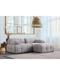 ATELIER DEL SOFA Modularna ugaona garnitura Petite 2, svetlosiva