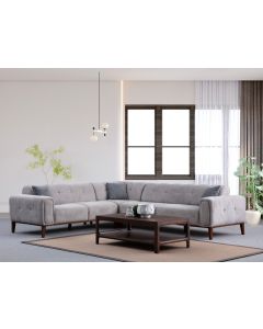 ATELIER DEL SOFA Ugaona garnitura Athena L2-C-3R, svetlosiva