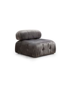 ATELIER DEL SOFA Ugaona fotelja Bubble O1, siva