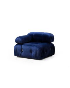 ATELIER DEL SOFA Ugaona fotelja Bubble L1, tamnoplava