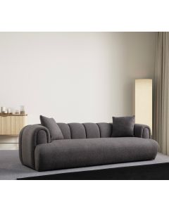 ATELIER DEL SOFA Trosed Puffy 3 Plain, antracit