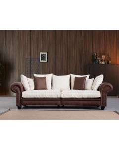 ATELIER DEL SOFA Trosed Fresno 3, braon/bela