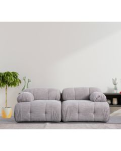 ATELIER DEL SOFA Dvosed Petite 2, svetlosiva