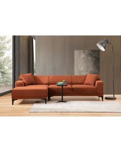 ATELIER DEL SOFA Ugaona garnitura Petra, leva, narandžasta
