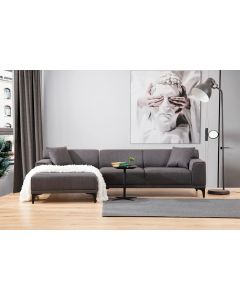 ATELIER DEL SOFA Ugaona garnitura Petra, leva, antracit