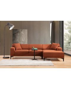 ATELIER DEL SOFA Ugaona garnitura Petra, desna, narandžasta