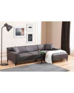 ATELIER DEL SOFA Ugaona garnitura Petra, desna, antracit