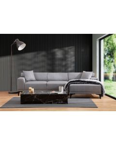 ATELIER DEL SOFA Ugaona garnitura Petra, desna, svetlosiva