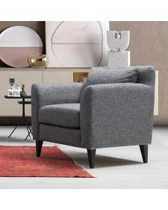 ATELIER DEL SOFA Fotelja Nordic, siva