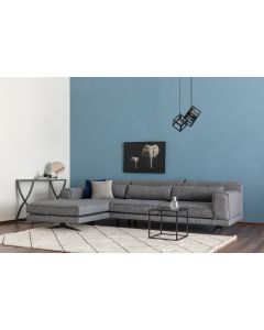 ATELIER DEL SOFA Ugaona garnitura Jivago, leva, siva