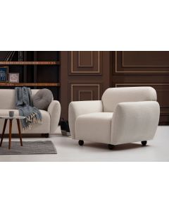 ATELIER DEL SOFA Fotelja Eddy , krem