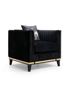 ATELIER DEL SOFA Fotelja Bellino, crna - 560ARE1725