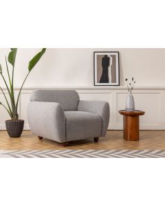 ATELIER DEL SOFA Fotelja Eddy, svetlosiva