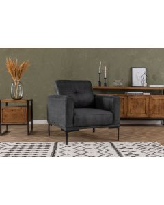 ATELIER DEL SOFA Fotelja Mustang, antracit