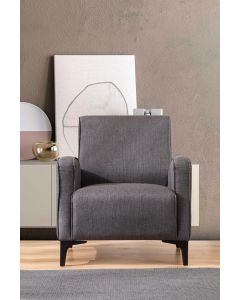 ATELIER DEL SOFA Fotelja Petra, antracit