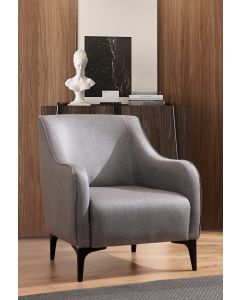 ATELIER DEL SOFA Fotelja Belissimo, siva