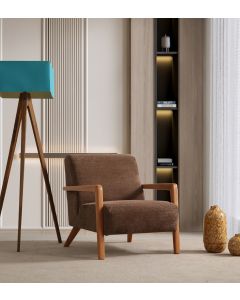 ATELIER DEL SOFA Fotelja Lyke, braon