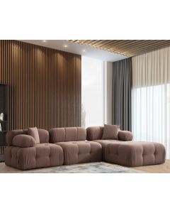ATELIER DEL SOFA Ugaona garnitura Doblo, kapućino - 560ARE1837