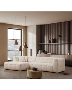 ATELIER DEL SOFA Ugaona garnitura Cady, leva, bež