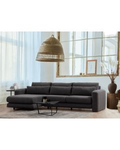 ATELIER DEL SOFA Ugaona garnitura Lily, leva, siva