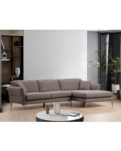 ATELIER DEL SOFA Ugaona garnitura Costor, desna, siva