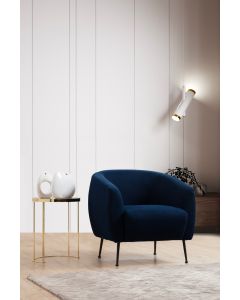 ATELIER DEL SOFA Fotelja Eses Wing, plava