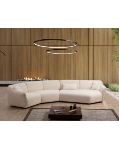 ATELIER DEL SOFA Ugaona garnitura Mentıs 5, krem