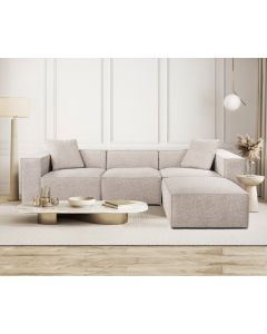 ATELIER DEL SOFA Ugaona garnitura Lora, krem - 560ARE1894