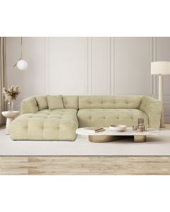 ATELIER DEL SOFA Ugaona garnitura Cady, leva, zelena