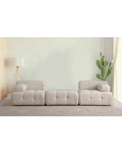 ATELIER DEL SOFA Trosed Doblo L1-Pouffe-1R, krem