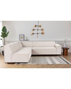 ATELIER DEL SOFA Ugaona garnitura Puzzle, svetlo braon