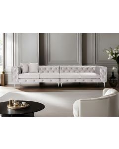 ATELIER DEL SOFA Trosed Como, svetlo siva