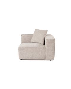 ATELIER DEL SOFA Ugaona fotelja Lora 1R, svetlo braon
