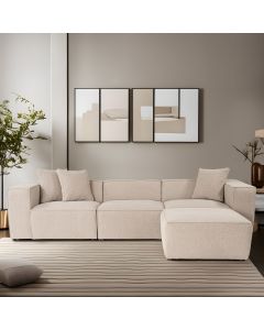 ATELIER DEL SOFA Ugaona garnitura Lora, breskva