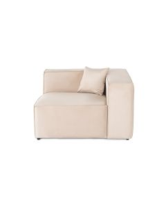 ATELIER DEL SOFA Ugaona fotelja Lora 1R, krem