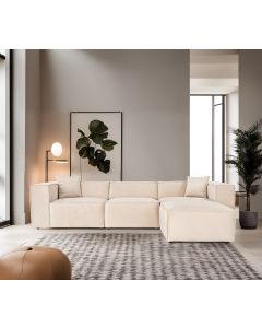 ATELIER DEL SOFA Ugaona garnitura Lora, krem