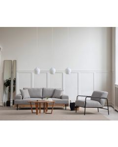 ATELIER DEL SOFA Trosed Eti, krem/siva