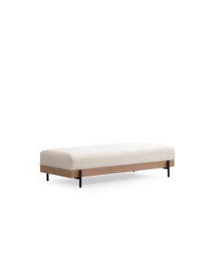 ATELIER DEL SOFA Tabure Eti Oak Pouffe, bela